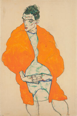 Egon Schiele: Standing male figure (self-portrait)