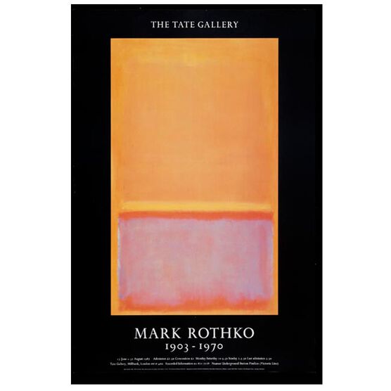 Rothko (Tate vintage poster reproduction) Posters Tate Shop Tate
