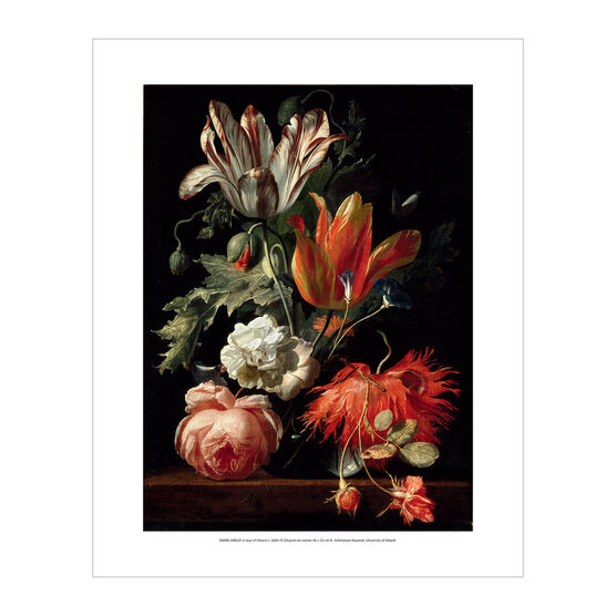 Simon Verelst: A Vase of Flowers mini print