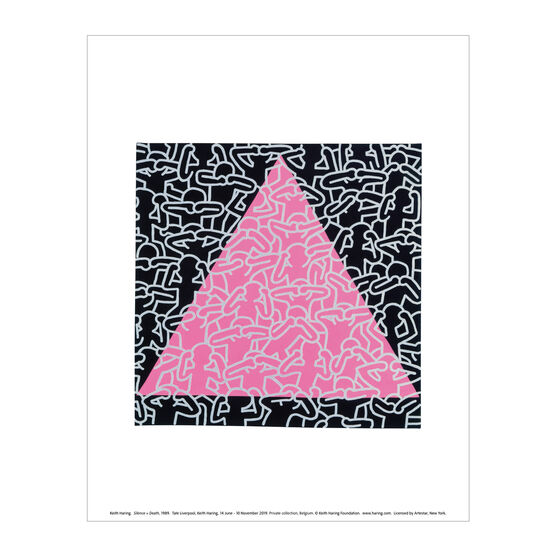 Keith Haring: Silence = Death mini print