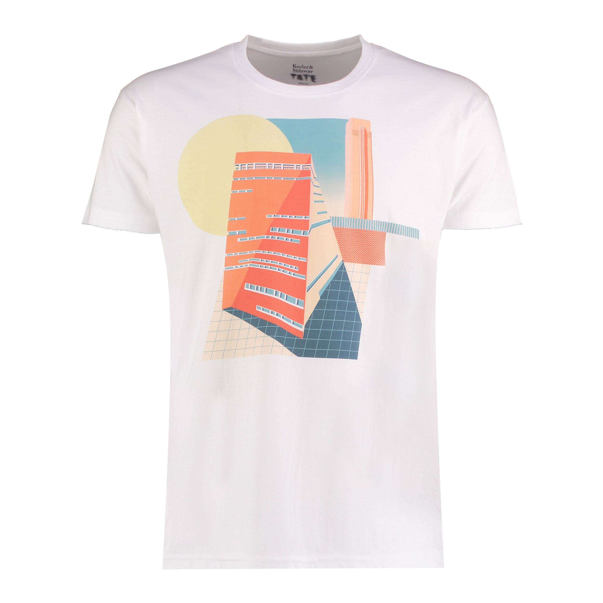 Keeler & Sidaway white Tate Modern t-shirt | Clothing | Tate Shop