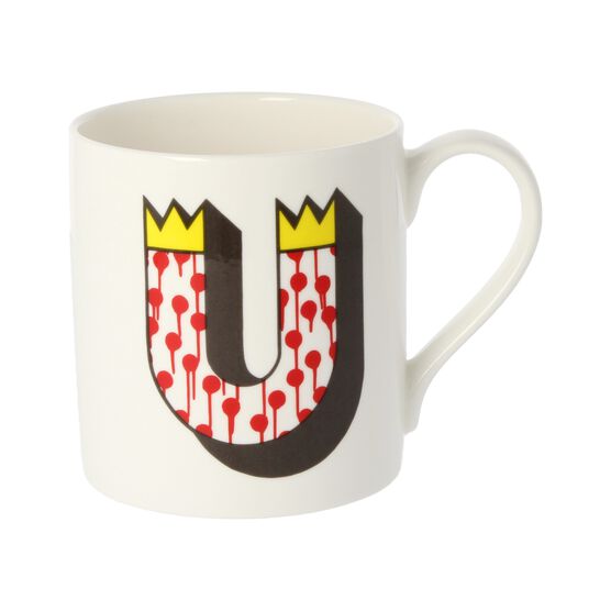 Alphabet of art mug - U