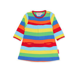 Multi-stripe toddler dress
