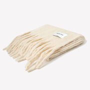 Beige wide scarf