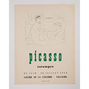 picasso Estampes Galerie de la Colombe 1959 rare vintage poster