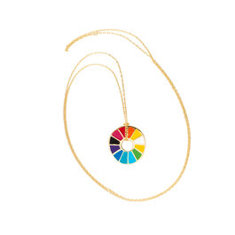 Colour wheel pendant necklace