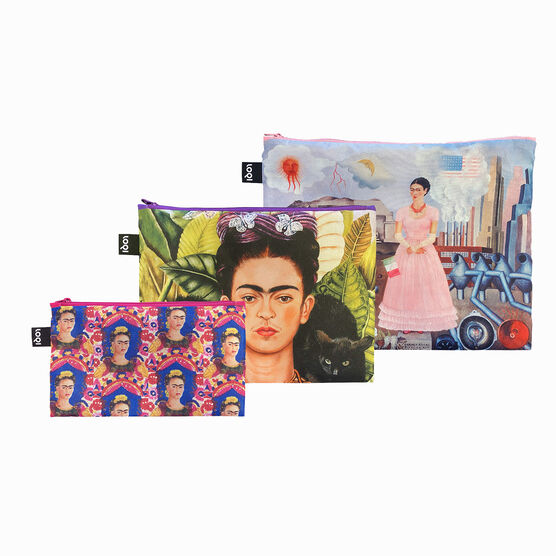 Frida Kahlo set of 3 pouches
