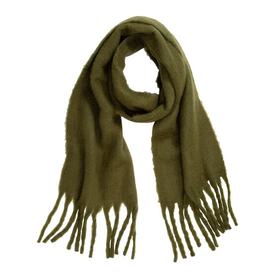 Green wide scarf