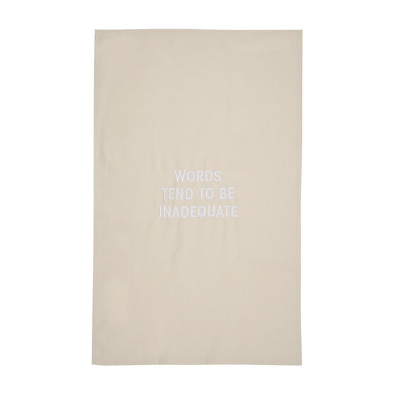 Jenny Holzer Words Tend To Be tea towel
