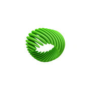 Green Helix 3D printed ring