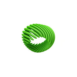 Green Helix 3D printed ring