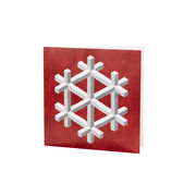 Tate RCA Christmas card Isometric Snowflake (Pack of 6)