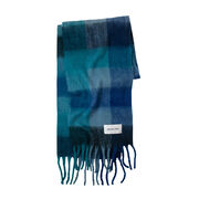 Reykjavik blue checked scarf