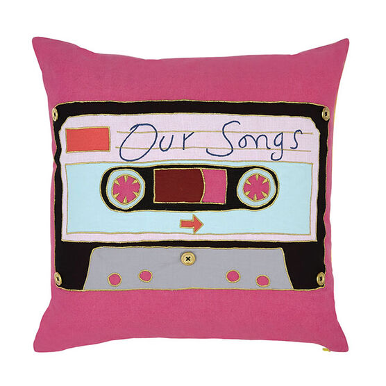 Grayson Perry Mix Tape cushion cover