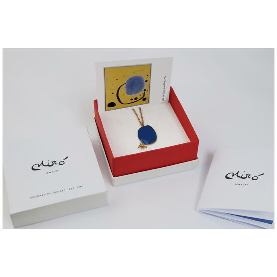 Joan Miró blue star necklace