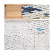 Lubaina Himid colour-in postcards and pencil set