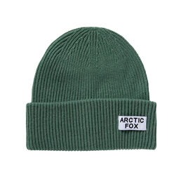 Green knit beanie hat