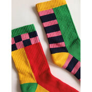 Lazy Oaf mismatched colour block socks