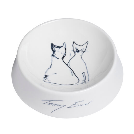 Tracey Emin Teacup & Pancake cat bowl