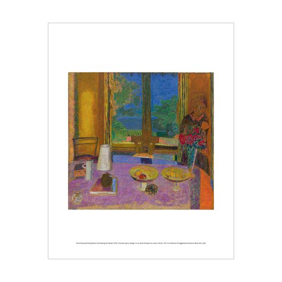 Pierre Bonnard: Large Dining Room Overlooking the Garden mini print