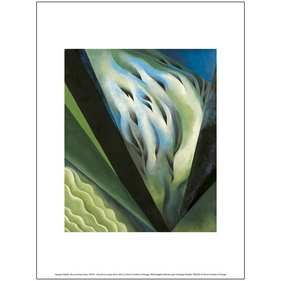 Georgia O'Keeffe Blue and Green Music (exhibition print)