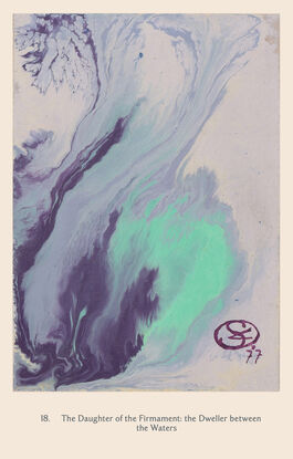 Ithell Colquhoun: 18. The Daughter of the Firmament: the Dweller between the Waters from Taro: Major Arcana