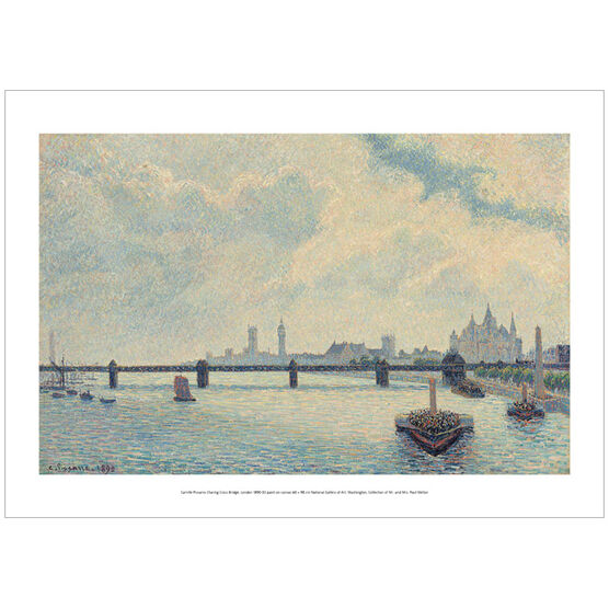 Pissarro Charing Cross Bridge, London (poster)