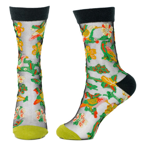 Tropical mesh socks