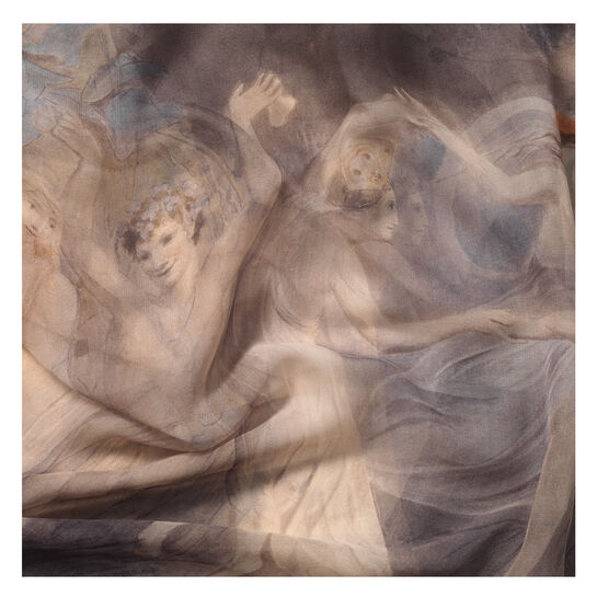 William Blake Fairies Dancing silk scarf