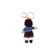 Frida Kahlo crochet doll keyring