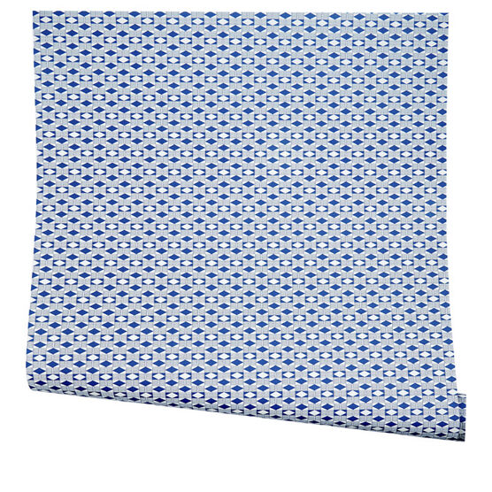 Blue diamond print wrapping paper