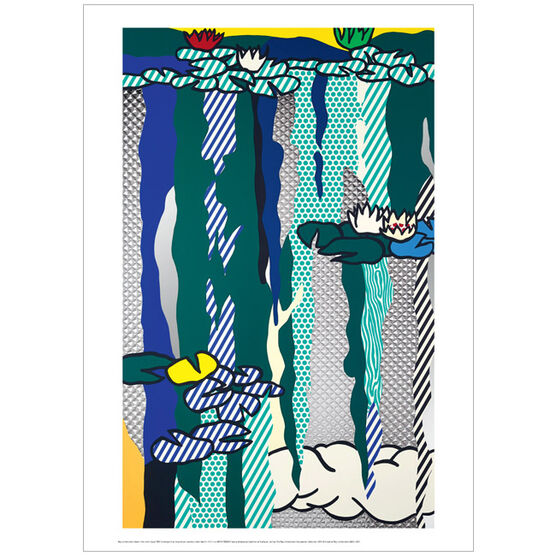Roy Lichtenstein Water Lilies with Cloud (poster)