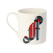 Alphabet of art mug - F