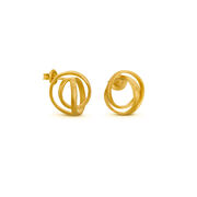 Small sculptural embolic earrings
