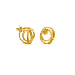 Small sculptural embolic earrings