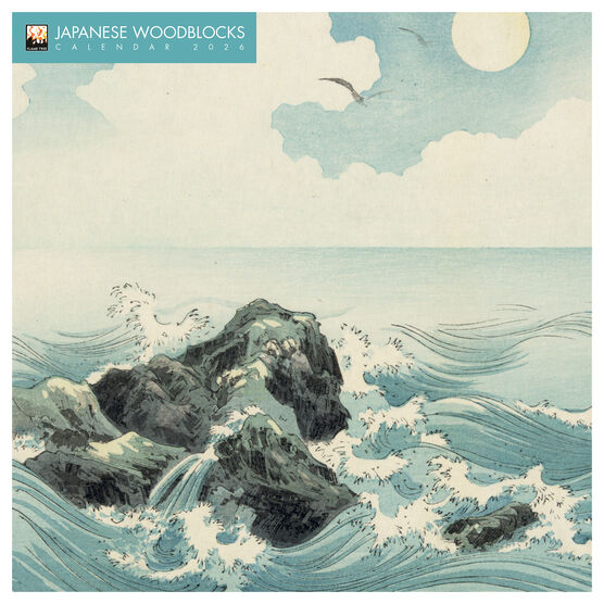 Japanese Woodblocks 2026 wall calendar