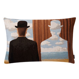 Magritte embroidered cushion cover