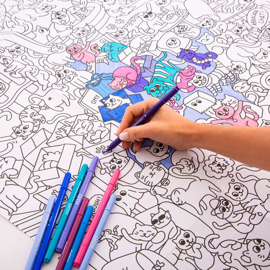 Kitty giant colouring poster