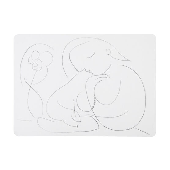 Picasso Woman with Flower Writing placemats