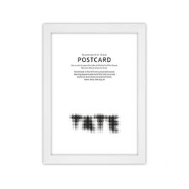 White postcard frame
