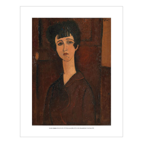 Modigliani Portrait of a Girl (mini print)