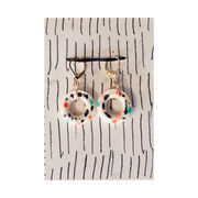 Ceramic Gelateria doughnut hoop earrings