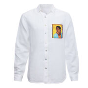 Lubaina Himid Man in a Shirt Drawer linen shirt