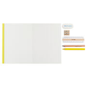 Yellow notebook and stationery set
