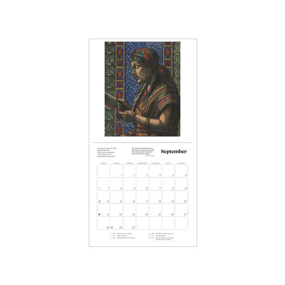 The Reading Woman 2025 mini wall calendar