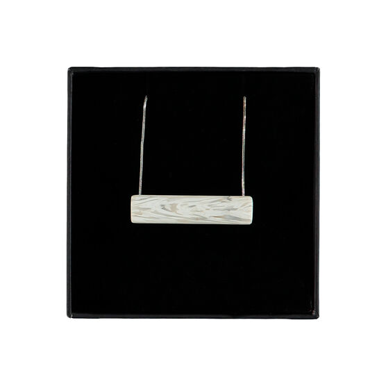 Recycled bar necklace