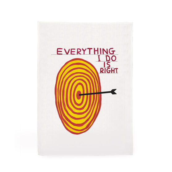 David Shrigley Everything I Do tea towel