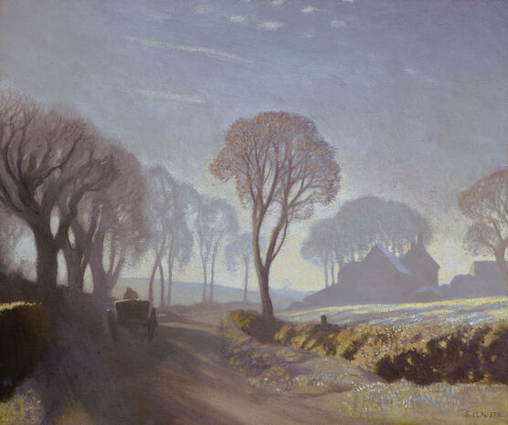 George Clausen: The Road, Winter Morning