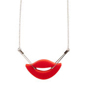 Leigh Bowery safety pin mouth necklace