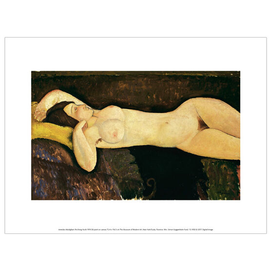 Modigliani Reclining Nude exhibition print